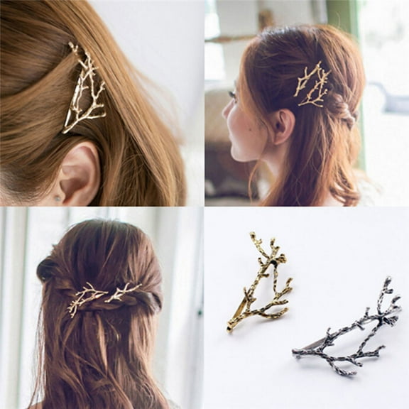 Racing Butterfly Celebrity Metal Tree Branch Hairpins Gold Silver Hair Clips for Lady Bobby Pin Fashion