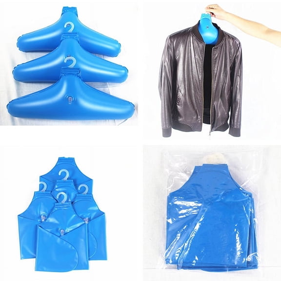 Racing Butterfly Inflatable Clothes Hanger Travel Foldable No Trace Rotatable Clothing Holder