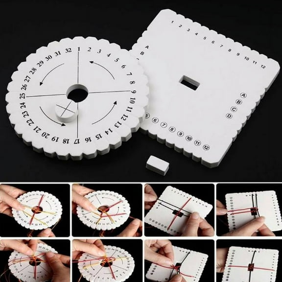 Racing Butterfly Kumihimo Beading Cord Disc/Disk Braiding Braided Plate DIY Handmade