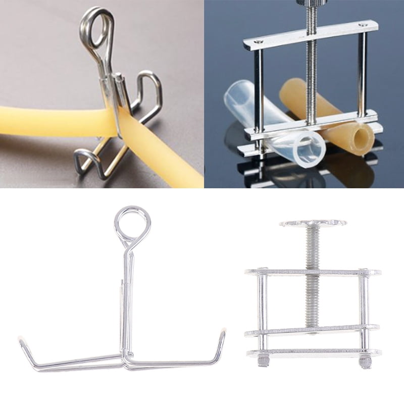20pcs Control Tubing Clamps Hose Clamps Iron-Plated Water-Stop Clamp Rubber Tube Spiral Clamp Pipe Hose Fixing Clip Swivel Screw