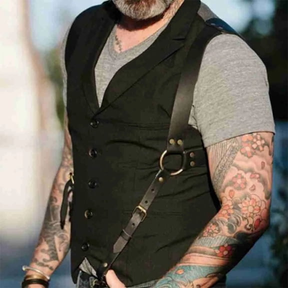 Racing Butterfly Men's Suspenders Belts Fashion Men's Suspenders Belts Suspenders Leather Straps
