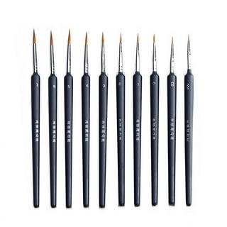 Small Paint Miniature Brushes Fine Tip 6pc 000 Paintbrushes Set