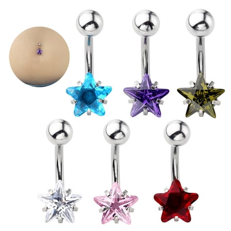 Racing Butterfly Niche Star Belly Piercing Belly Button Rings Navel Piercing Belly Ring Jewelry