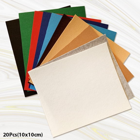 Racing Butterfly Nonwoven Felt Fabric 10x10cm Patchwork Cloth Bundle for Kids Scrapbooking DIY