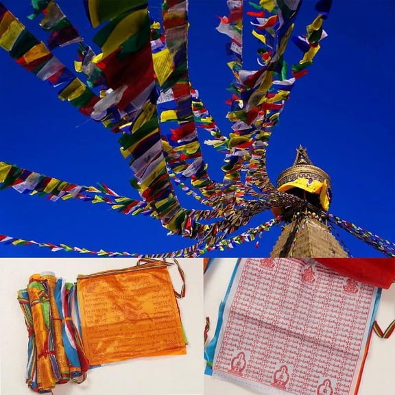 Racing Butterfly Religious Flag Tibetan Buddhist Prayer Flag Tibet Lung Ta Banner Scriptures Flag