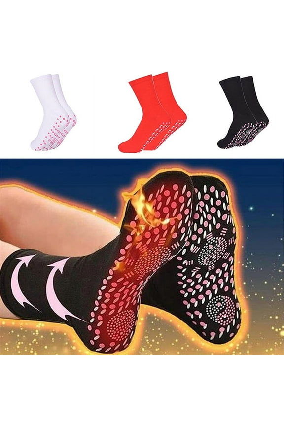 Unisex Self-Heating Health Care Socks Tourmaline Therapy Foot Massager Warm Sock