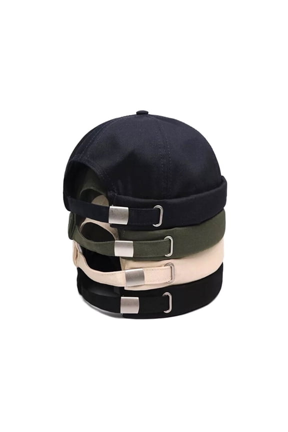 Vintage Brimless Cotton Baseball Snapback Caps Hip Hop Skull Hats Adjustable