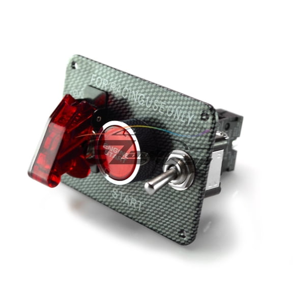 Racing Car 12V Ignition Switch Engine Start Push Button LED Toggle Panel ES04