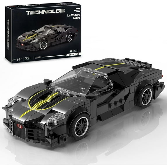 Racing Car Building Blocks Sets, Cool Collectible Model Super Car Kit,Buildable Supercar Model Building Blocks Toy for Boy Teen Gift Giving or Collection (339 pcs)