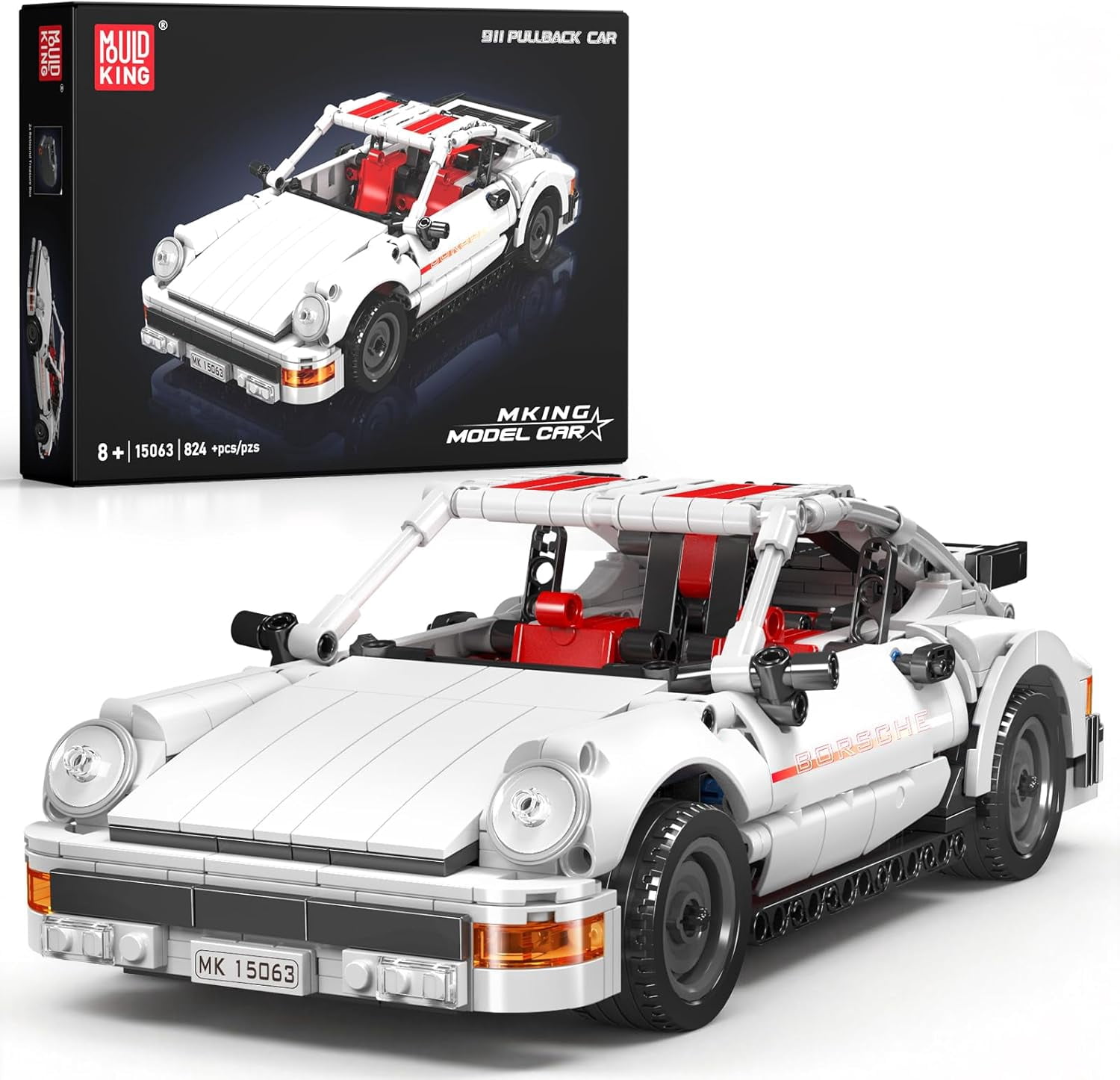 Racing Car Building Sets,15063 Collectible Car Model & Gift for & car Lovers, Authentically Detailed Build &Display Model for Home or Office Decoration(824 PCS)