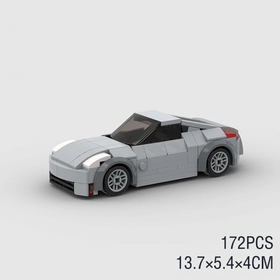 Racing Car City Speed Champions Sports Model Building Blocks MOC Classic Super Racers Vehicle Technique Bricks Kids Toys Nissan