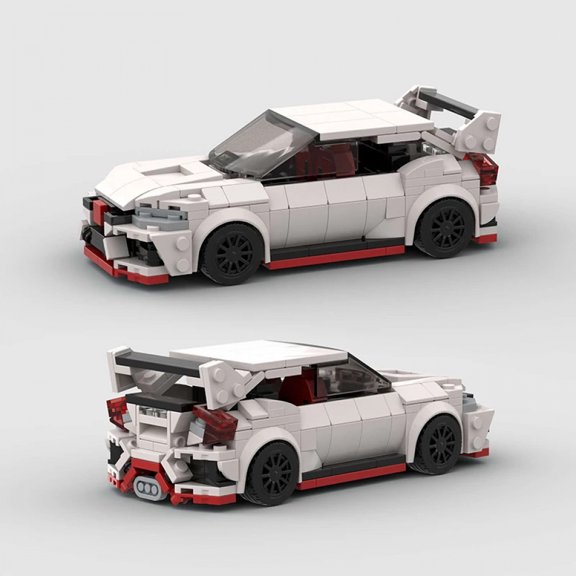 Racing Car Classic City Speed Champions Sports Building Blocks MOC Civic Vehicle Garage Bricks Kids Toys Super Racers Technique