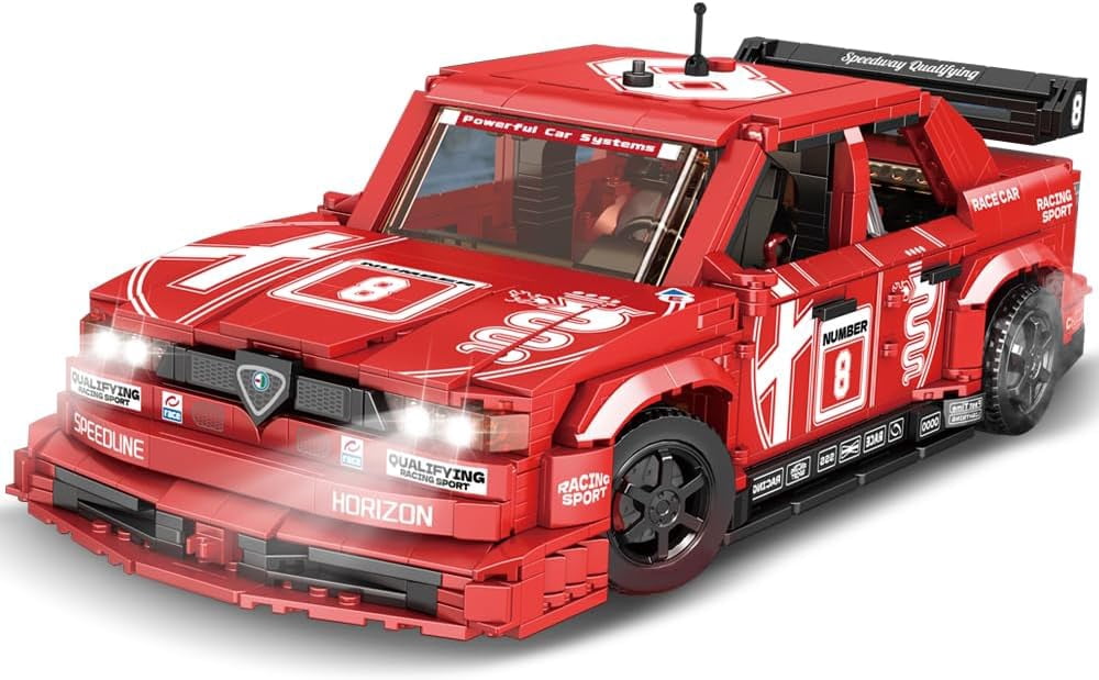 Racing Car Model Building Kit Collectible Display Toy for Adults for Car Enthusiasts and Supercar Fans