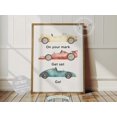 Racing Car Nursery Wall Art Print, Transport Decor - Walmart.com