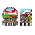 Racing Car Plates and Napkins Serves 24 Gusets 64 Pcs Racing Car Party Supplies Disposable