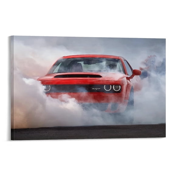 Racing Car Poster (40) Canvas Poster Wall Art Picture Prints Hanging Photo Gift Decor Home Posters Artworks 12x18inch(30x45cm)