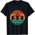 thumbnail image 1 of Racing Car Retro Style Vintage Womens T-Shirt Black X-Large, 1 of 5