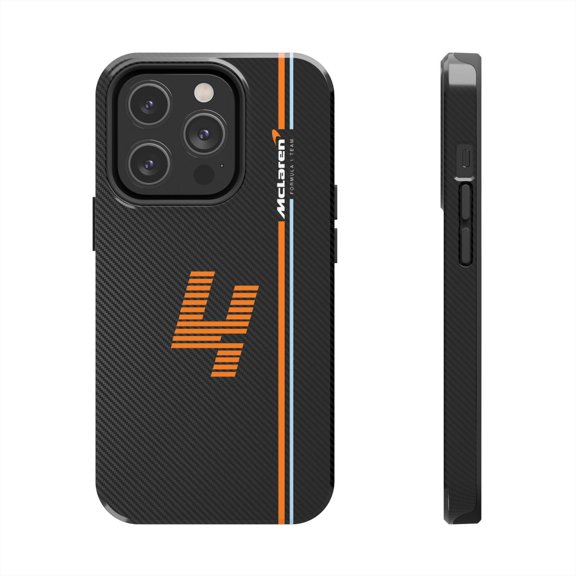 Pink Polar Apple iPhone 14 Pro for Lando Norris F1 Carbon Phone Case