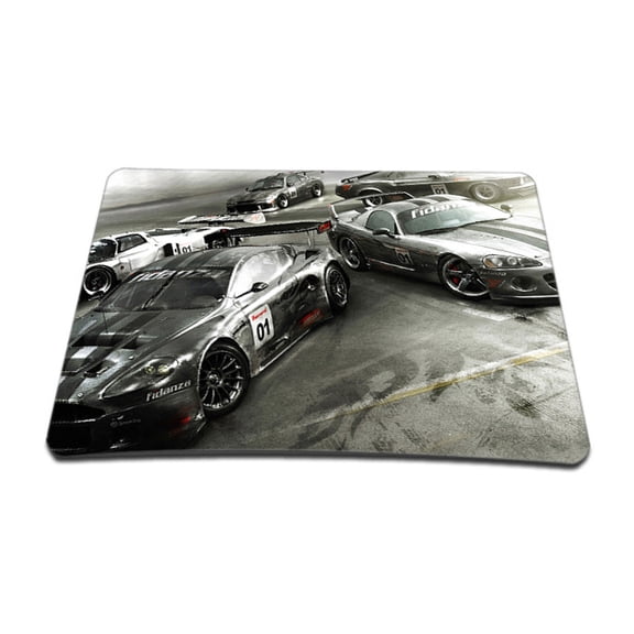 Racing Cars Colored 1 X Standard 7 x 9 Rectangle Non - Slip Rubber Mouse Pad