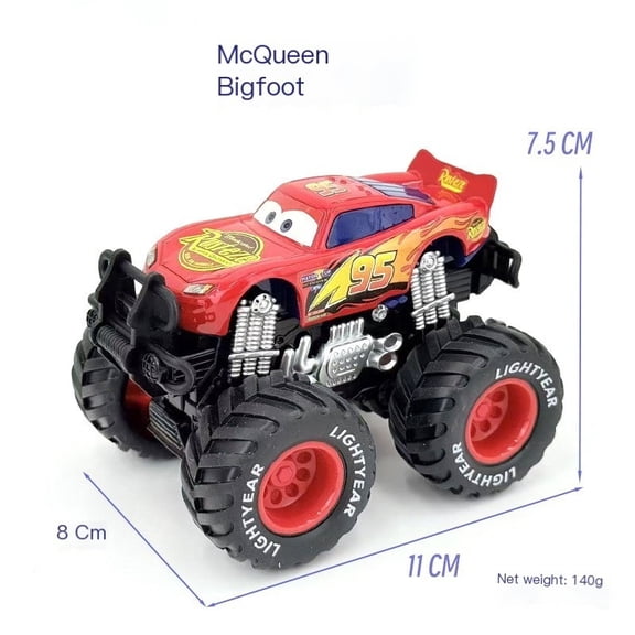 Racing Cars Inertia McQueen Banya Off-road Big Truck Alloy Toy Car Black Storm Cool Sister Four-wheel Drive