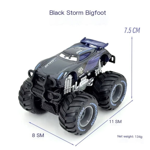 Racing Cars Inertia McQueen Banya Off-road Big Truck Alloy Toy Car Black Storm Cool Sister Four-wheel Drive