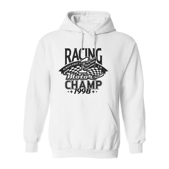 Racing Champ 1998 Hoodie Men -Image by Shutterstock, Male Small