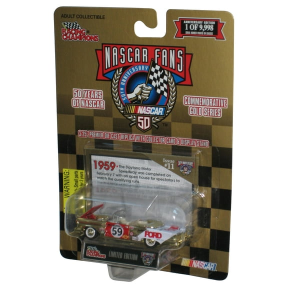Racing Champions Nascar Fans (1998) Gold Issue #11 1959 Ford Paul Budisma Toy Car