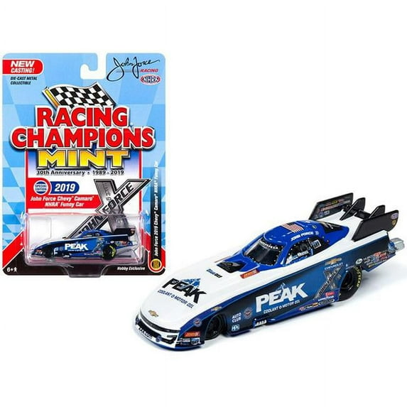 Racing Champions RCSP010 2019 Chevrolet Camaro NHRA Funny Car Peak John Force John Force Racing Racing Champions 30th Anniversary 1989-2019 0.16 0.4 Diecast Model Car