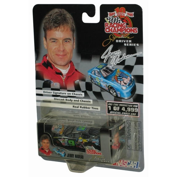 Racing Champions Signature Driver Series (1999) Nascar Silver Jerry Nadeu Toy Car