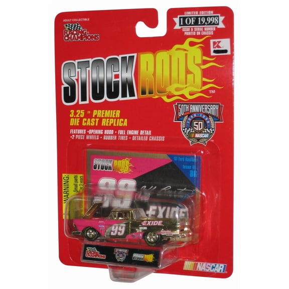 Racing Champions Stock Rods 50th Gold & Pink Ecide '57 Ford Ranchero Toy Truck #99