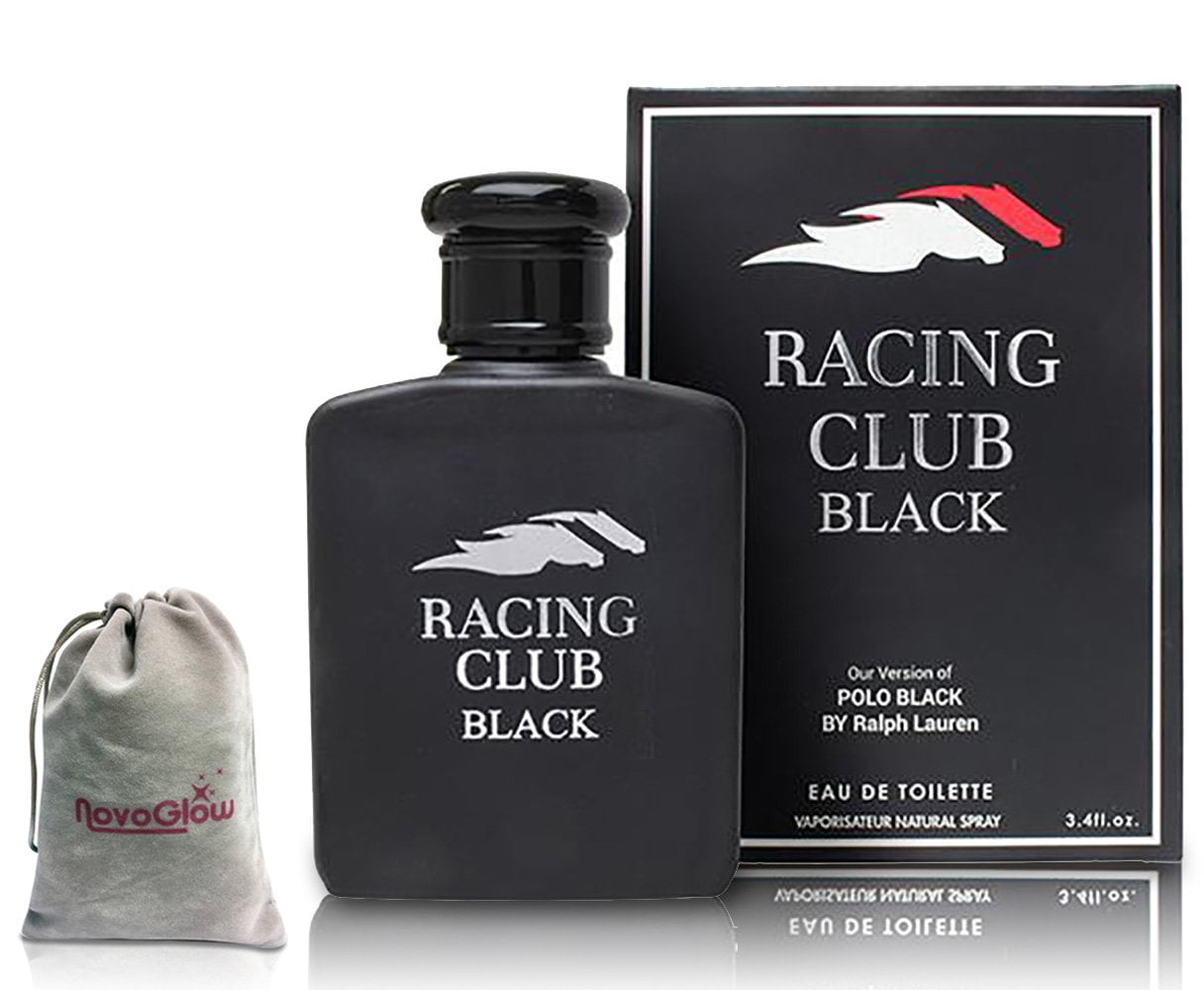 Racing Club Black Perfume for Men, Eau De Toilette Cologne 3.4 oz