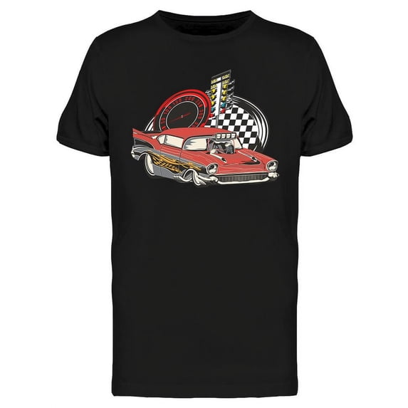 Racing Drag Car T-Shirt Men -Image by Shutterstock, Male XX-Large