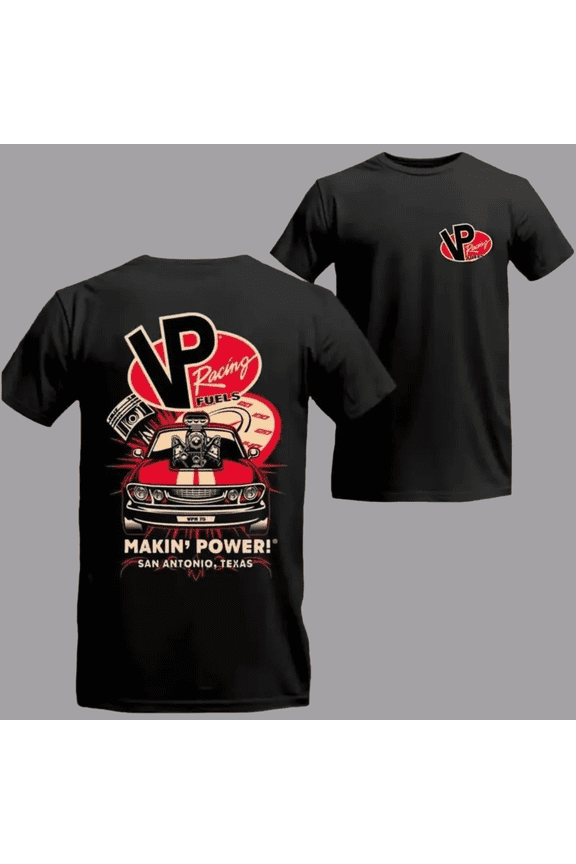 Racing Fuels Fan T-Shirt, Makin' Power with Red Muscle Car Graphic, Bold & Cool for Racing Fans