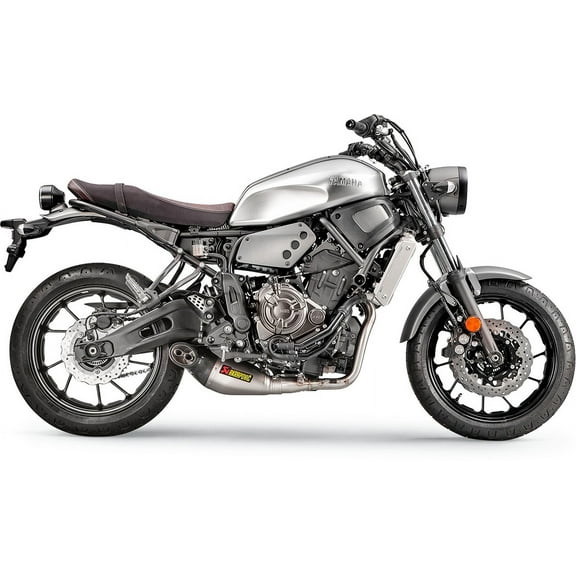 Racing Full System Exhaust (Homologated/Titanium with Carbon Fiber End Cap) Compatible with 15-17 Yamaha FZ07