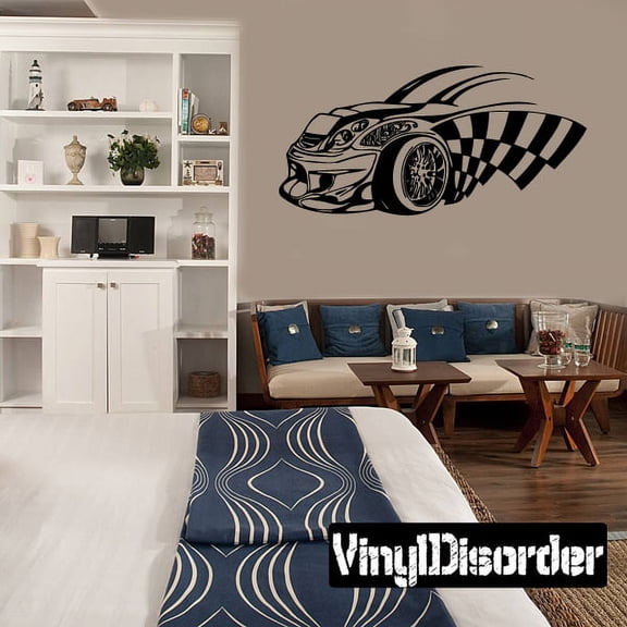 Racing Graphic Wall Decal - Vinyl Decal - Car Decal - DC 23018 - 36 Inches