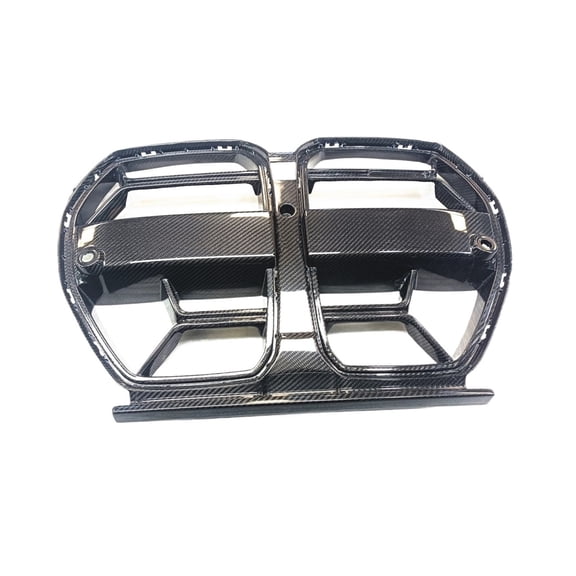Racing Grill Front Kidney Grille For BMW M3 G80 M4 G82 G83 2021-2024 Real Carbon Fiber Upper Bumper Intake Hood Mesh Grid Kit