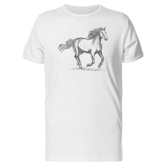 Racing Horse Sketch Tee Men's -Image by Shutterstock
