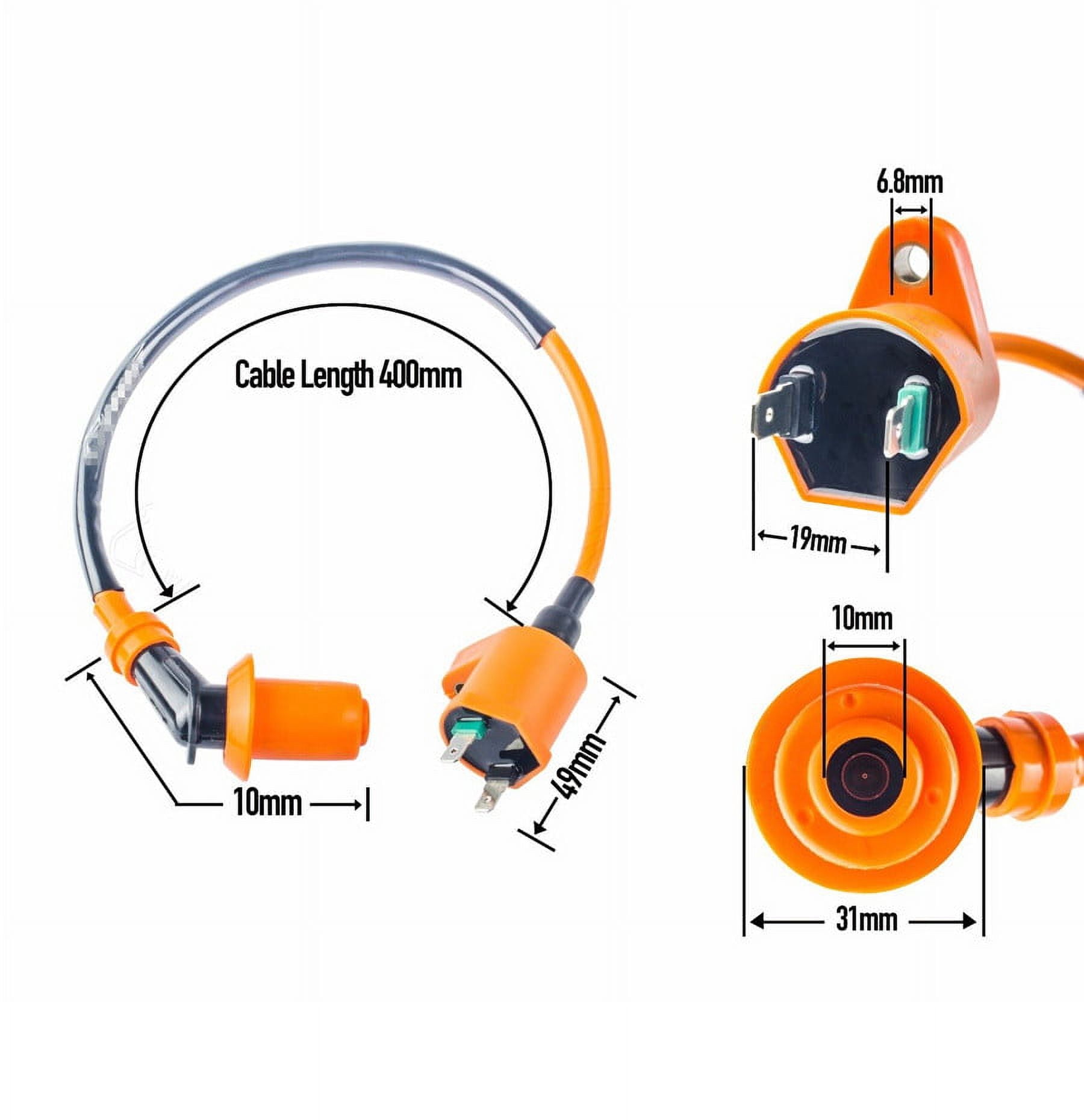 Zoom Zoom Parts Performance CDI Box & Ignition Coil For GY6 Go Kart 150cc - More Power & Torque, Easy Upgrade