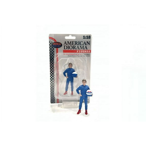 Racing Legends - The 80s Driver B, Blue - American Diorama 76354 - 1/18 Scale Figurine