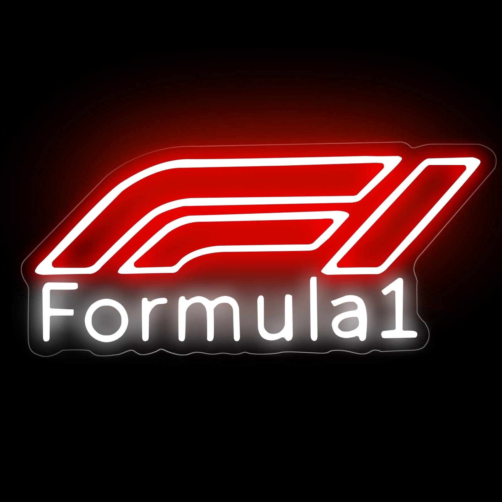 Led Racing Logo Racing Logo Neon Sign, MotorSport LED Light, Racing Sports Neon Sign ...