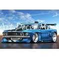 thumbnail image 1 of Racing Mustang - CANVAS OR FINE PRINT WALL ART, 1 of 1