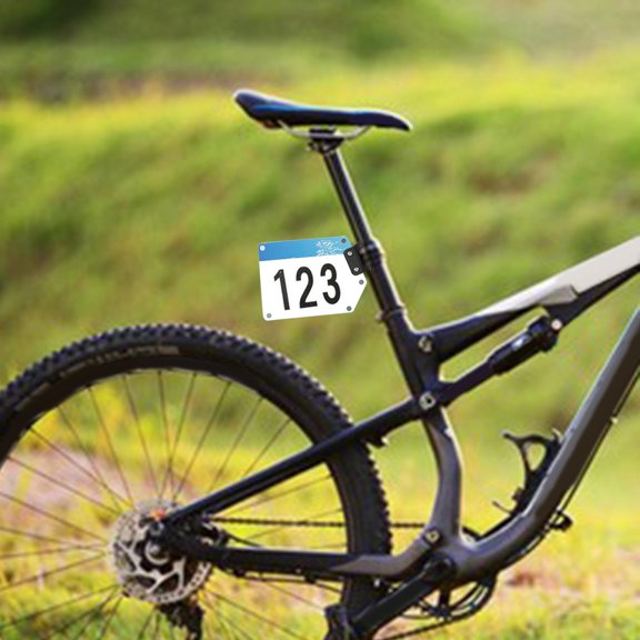 Racing Number Plate, Ultralight Easy Install Cards Bracket, Portable Cycling Number Holder for Bicycling Events Race Competition