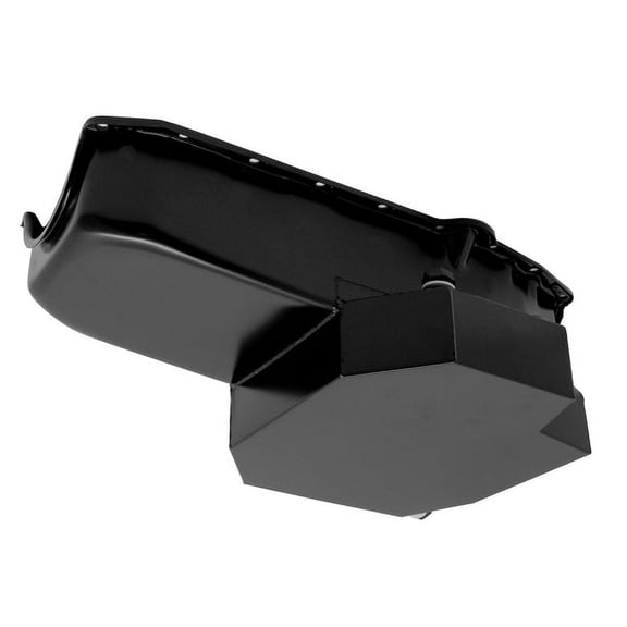 Racing Oil Pan Black Steel With Windage Tray For 58-79 Chevy Small Block 305 427