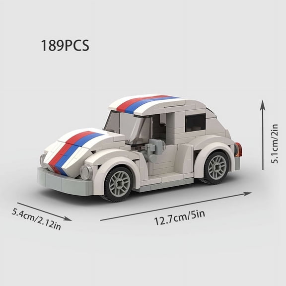 Racing Open Car City Speed Champions Sports Building Blocks MOC Golf MK1 Cabriolet Vehicle Bricks Kids Toys Supercar Runabout