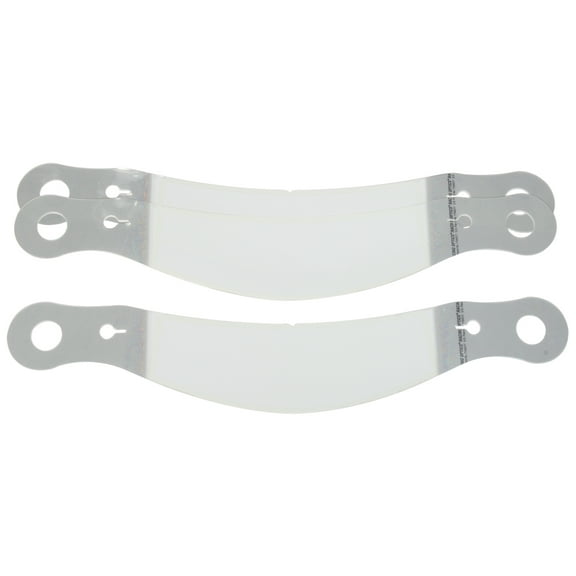 Racing Optics ROP10208CP 2 mm Thick Perimeter Seal Tear Off Helmet Shield with Curved Plastic Bell, Clear - Set of 30