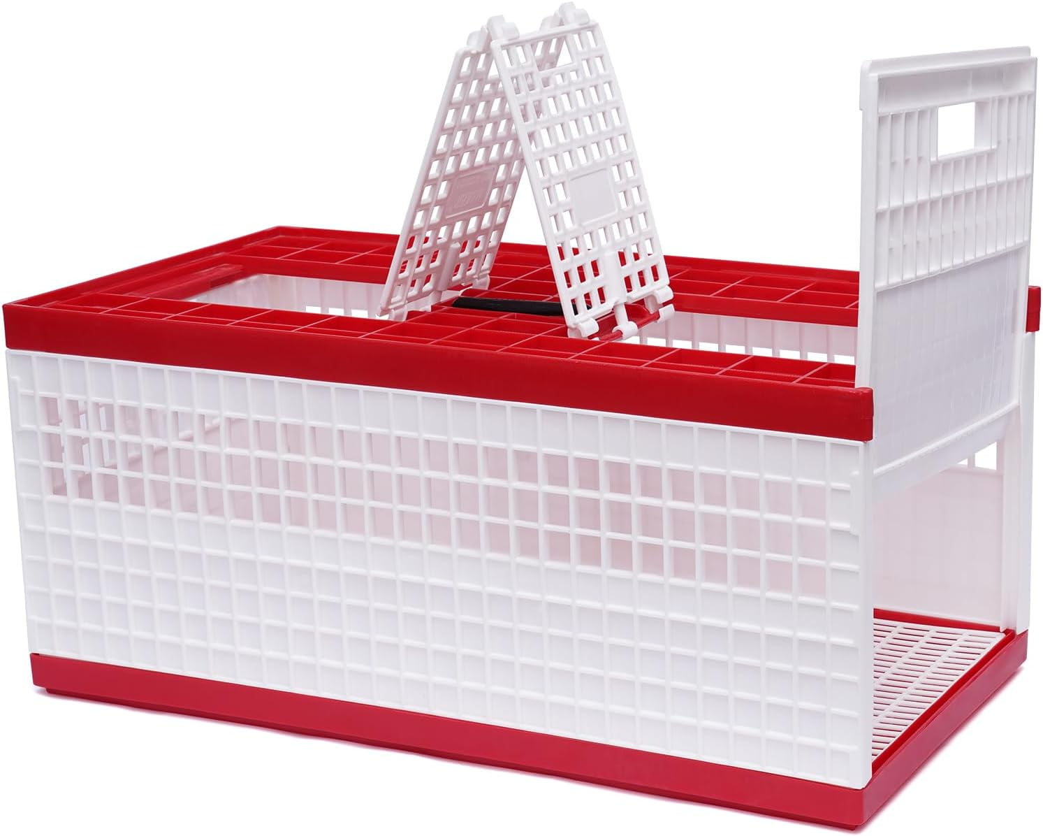Racing Pigeon Carrier Box, Bird Training Basket Folding Pigeon Training Release Cage with 2 Side Doors + 2 Top Department