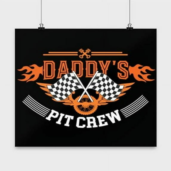 Racing Car Art - Young Race Fans - 13x13 Poster Print - Kids Room Decor