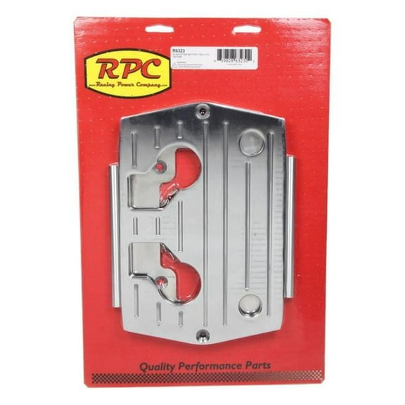 Racing Power RPCR6323 11.437 x 7.687 in. 34-78 Type Aluminum Ball Milled Battery Tray with Optima Top Batteries, Blue, Red & Yellow