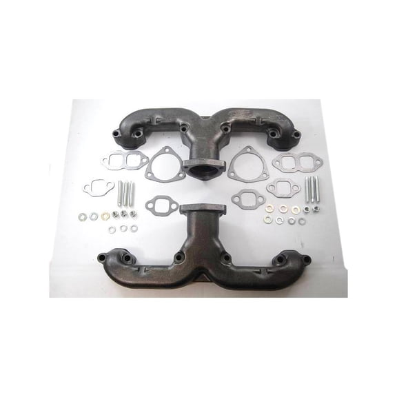 Racing Power Co-Packaged 1955-57 GM Cast Iron Ram Horn Exhaust Manifold