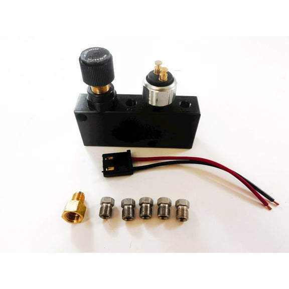 Racing Power Co-Packaged Brake Proportioning Valve Adjustable Black